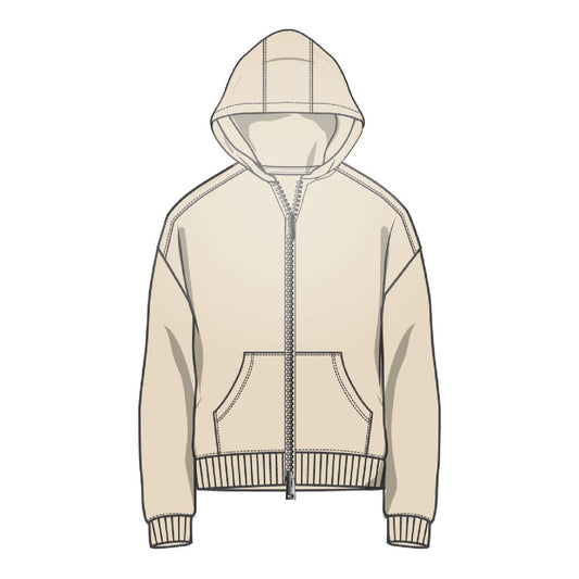 Sun Dried Two Way Full Zip Hoodie | RINGSPUN